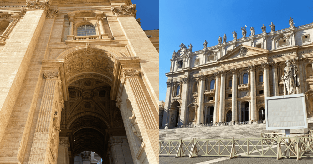 Building of Saint Peter's Basilica. Rome, Italy,