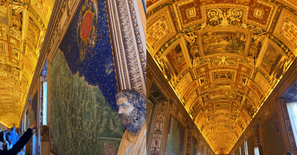 Stunning work in the Gallery of Maps. Italy, Rome. Check out the Sistine Chapel also.