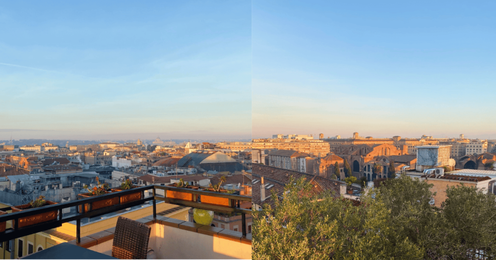 Rome, Italy. Rooftop views!