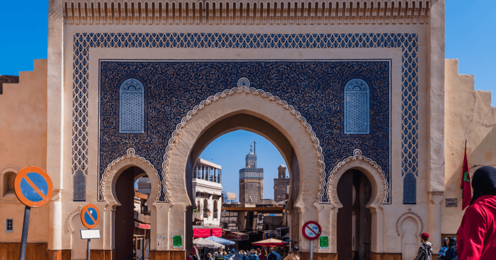 Blaues Tor (Bab Bou Jeloud) in Fes. Morocco. Everything Travel. Forever Living Yes.