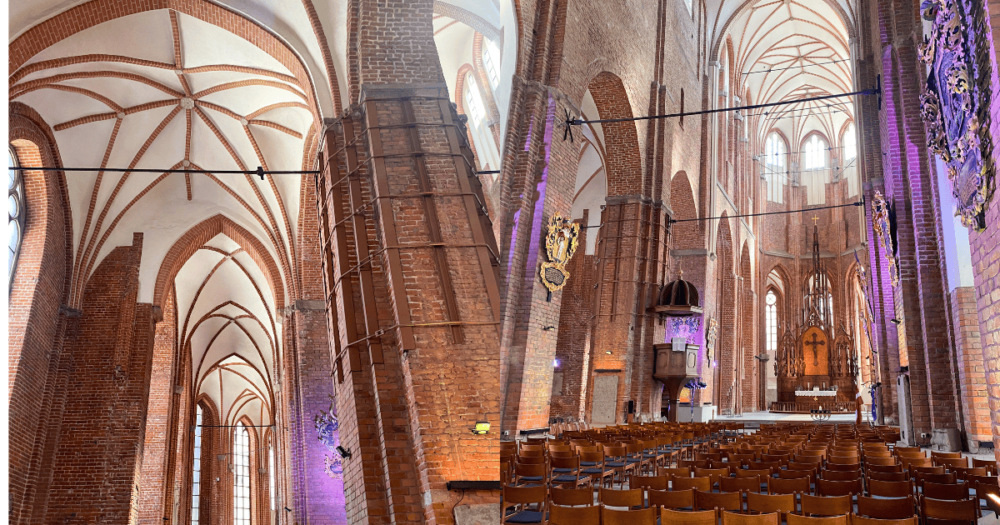 Interior of St. Peter's Church, Latvia, Riga.