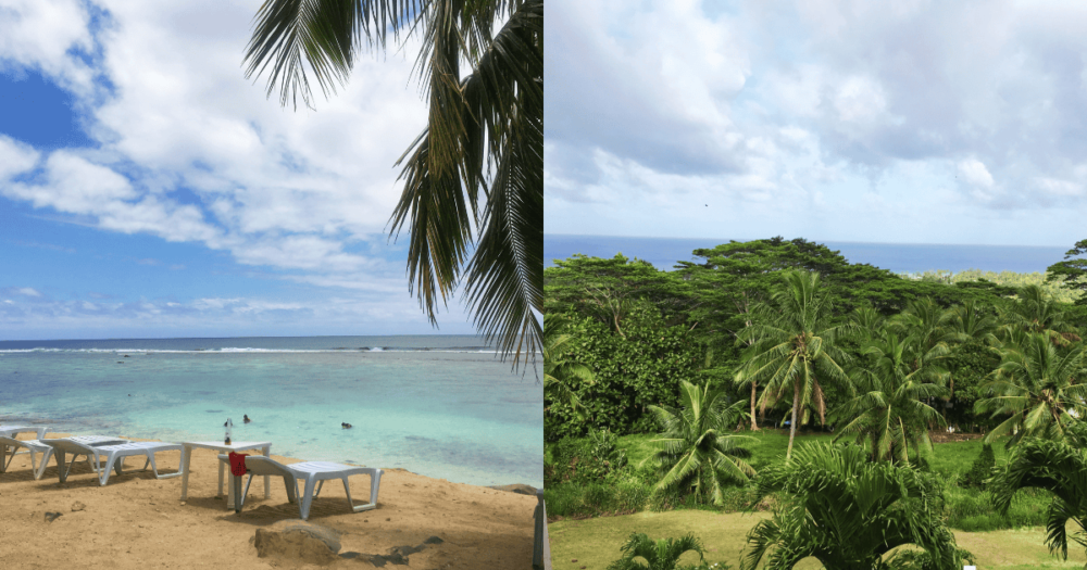 Cute scenic view around Titikaveka, Cook Islands, Rarotonga. Add this Oceania island to your travel list. Everything travel, Forever Living Yes.