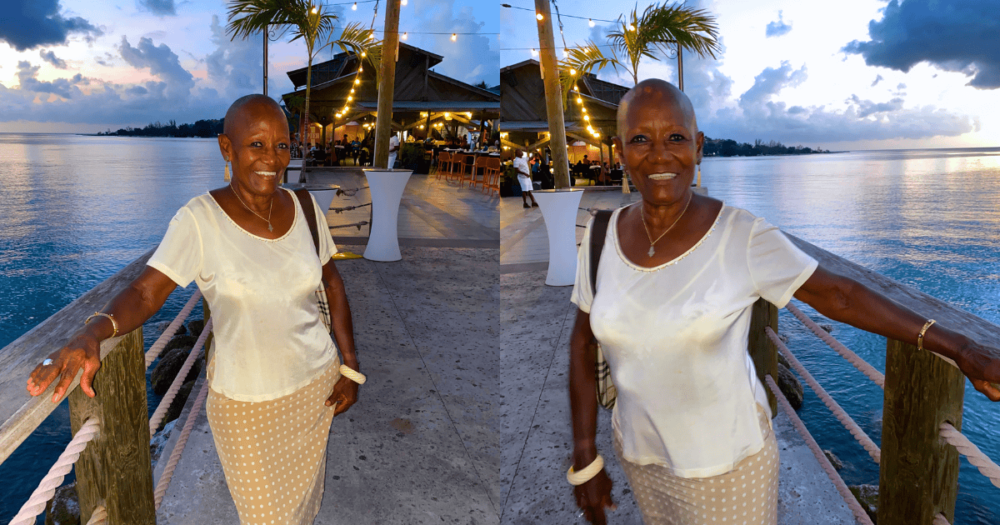 Our host in Jamaica! Sweet 82-yer old. Everything travel.