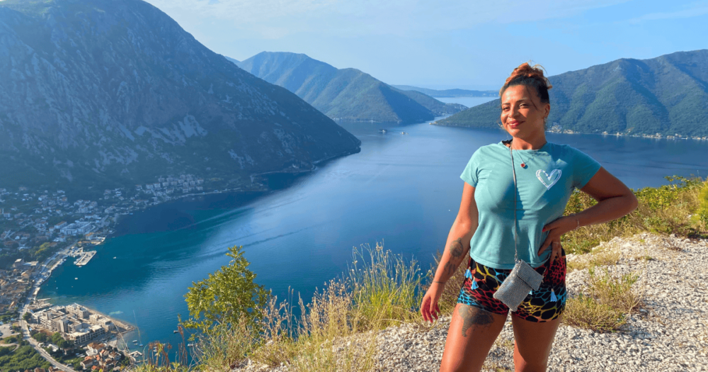 Selfie in Montenegro on my solo trip. Goregous scenery. Everything travel. Destinations to visit in Europe. Forever Living Yes,